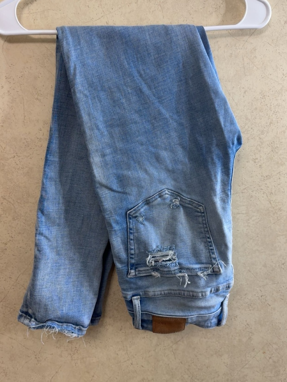 BKE Light Blue Distressed Skinny Jeans